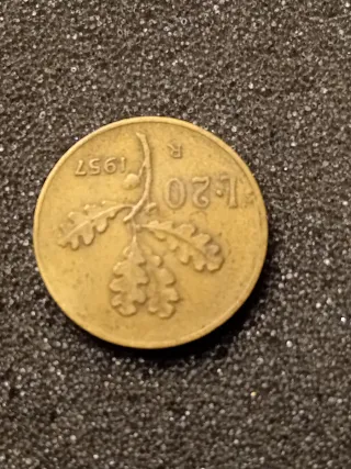 Moneta 20 Lire 1957