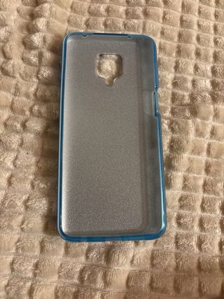 Cover Azzurro Glitter per Redmi 9 Note Pro