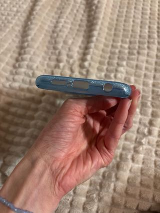 Cover Azzurro Glitter per Redmi 9 Note Pro