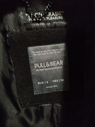 Cappotto nero Pull & Bear S