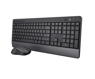 Pack Teclado + Ratón Trust TREZO (24531) Inalámbrico Wireless Negro, Nuevo