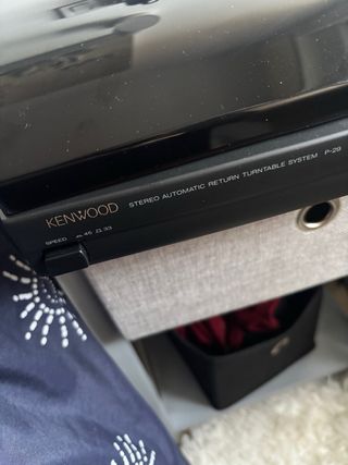 Tocadiscos Vinilo Kenwood Negro/Gris