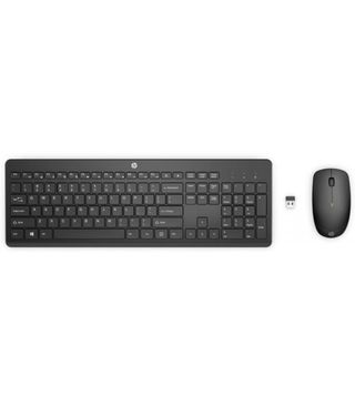Kit Teclado y Ratón HP 235 Wireless KB+DNGL+Mouse Español, USB, Negro, Nuevo