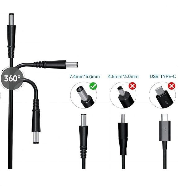 Adaptador Cargador Dell Latitude 65W 7.4x5.0mm afbeelding 2
