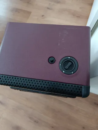 Estufa de gas negra,