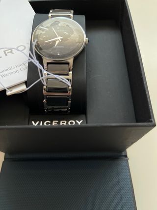 Reloj Viceroy Mujer Cerámica Negro/Plata Nuevo