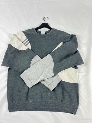 Sudadera Adidas Gris y Beige