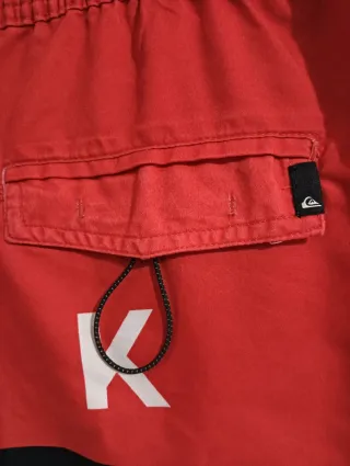 Bañador Quiksilver Rojo y Negro