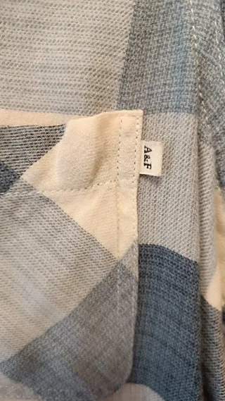 Camisa Abercrombie & Fitch cuadros azul M