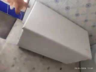 Baúl blanco de madera