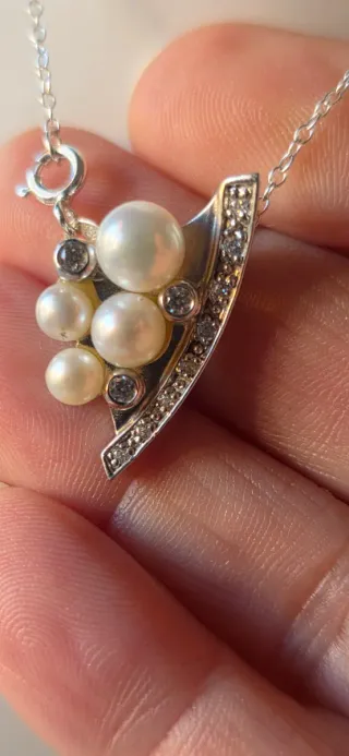 Gargantilla Plata y Perlas