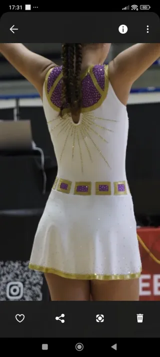 Maillot patinaje talla 14