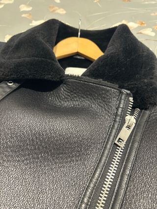 Chaqueta Biker Aviador Zara Negra