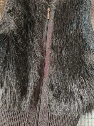 Chaleco punto y pelo sintético Talla XS