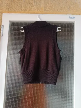 Chaleco punto y pelo sintético Talla XS