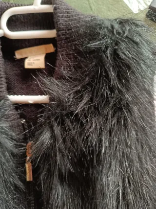 Chaleco punto y pelo sintético Talla XS