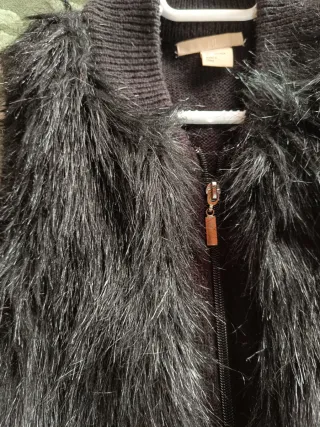 Chaleco punto y pelo sintético Talla XS