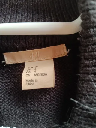 Chaleco punto y pelo sintético Talla XS