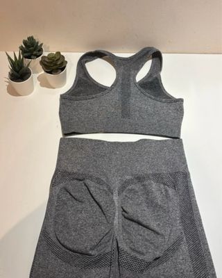 Conjunto deportivo largo gris