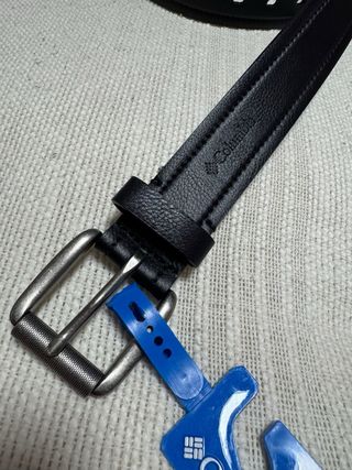 Cinturón Columbia Negro Cuero Sintético Talla m