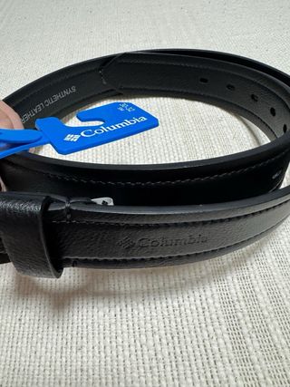 Cinturón Columbia Negro Cuero Sintético Talla m