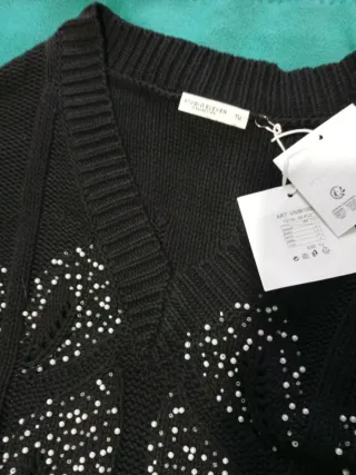 Lote 2 jerséis: negro y beige