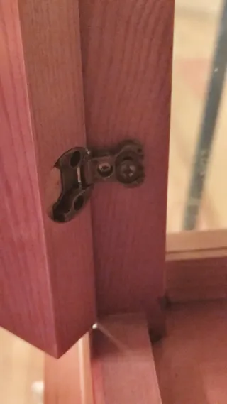 Mueble vitrina madera y cristal