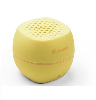 Altavoz Portátil Cellularline Bluetooth Estéreo, Amarillo, Km0 Caja Original
