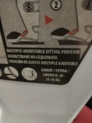 Silla sillita coche Kikkaboo 3 (15-36kg) Isofix