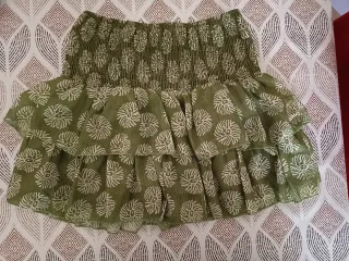 Faldas cortas gasa estampadas Talla 11-12 niña