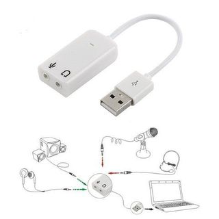 Conector de tarjeta de sonido USB externo 7.1, adaptador de Audio de 3,5mm
