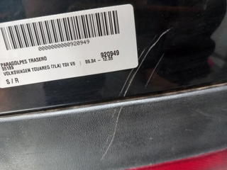 PARAGOLPES TRASERO VOLKSWAGEN TOUAREG (7LA) BKS S