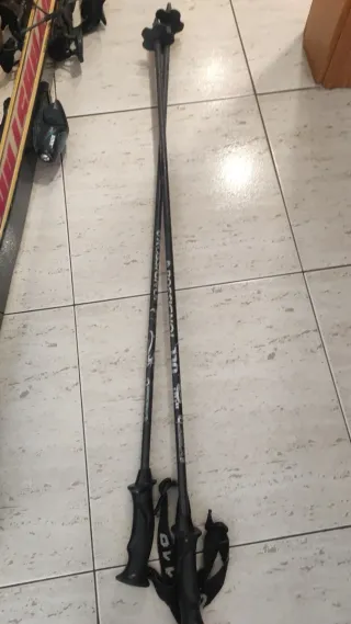 Esquís Dynastar y salomon bastones botas.