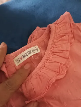 Vestido a rayas beige y negrotalla 12 años2€