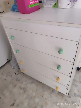 Cómoda infantil 4 cajones