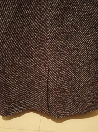 Abrigo de lana espiga