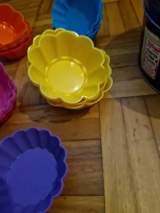 Lote Cajas Metálicas y (Moldes Silicona sin usar)