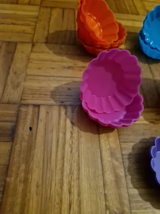 Lote Cajas Metálicas y (Moldes Silicona sin usar)