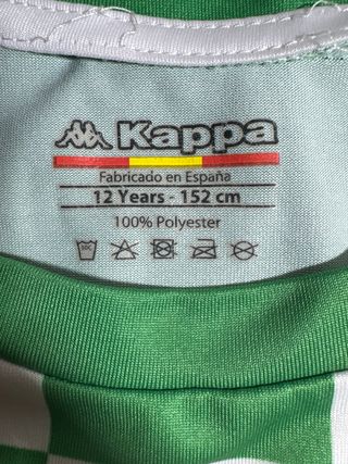 Camiseta Betis 18/19 Talla 12 años Kappa