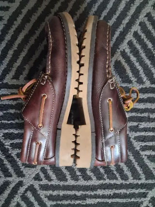 Náuticos niño piel marrón talla 36