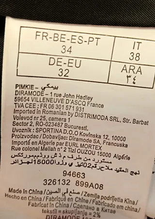 Chaqueta efecto piel negra Pimkie T.34