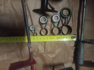 Lote carrete pesca Mitchell Sagarra picas arandela