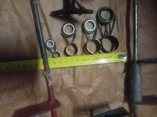 Lote carrete pesca Mitchell Sagarra picas arandela