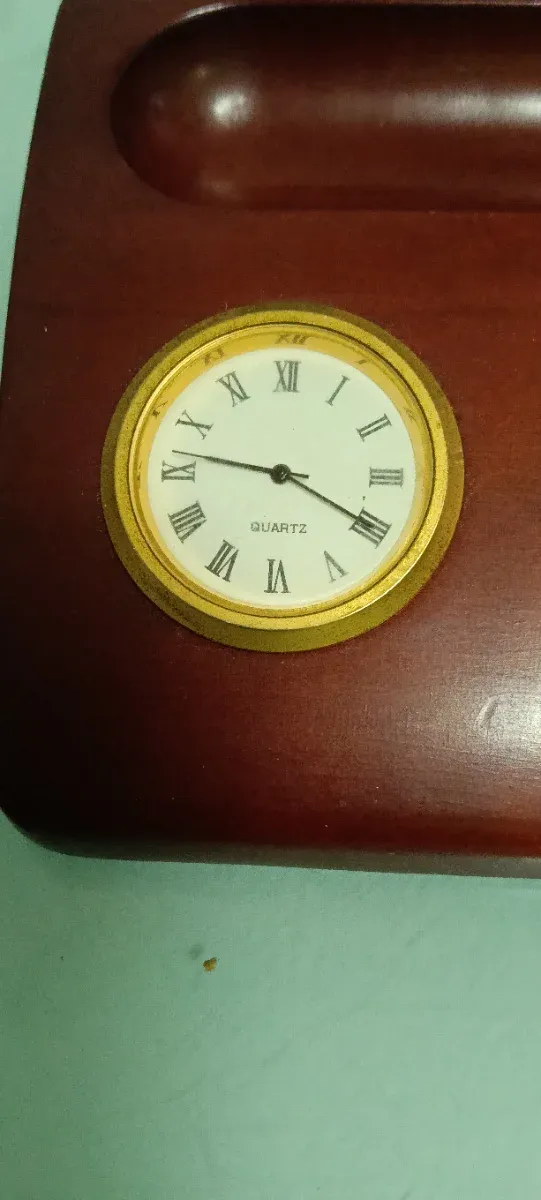 Estación meteorológica analógica de madera