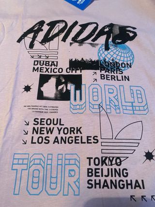 Camiseta Adidas Talla S Morada Tour