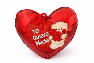 Corazón de peluche Te Quiero Mucho