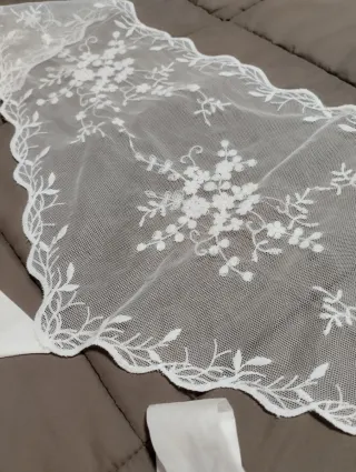 Delantal y pico fallera encaje