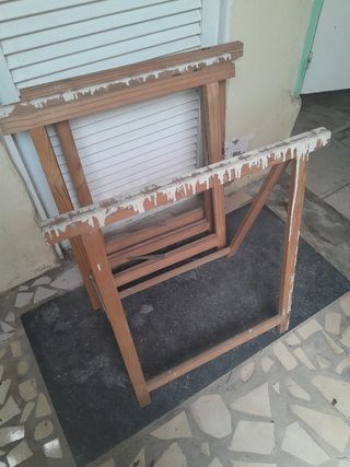 4 caballetes de madera