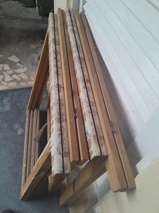 4 caballetes de madera