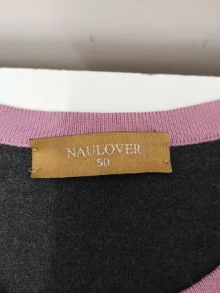 Cárdigan Naulover Gris y Rosa